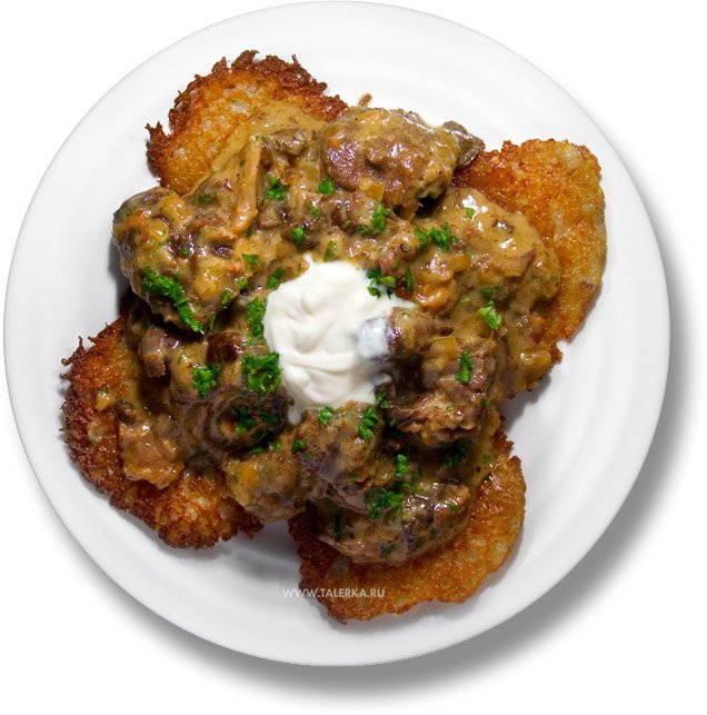 Мясо с грибами в горшочке