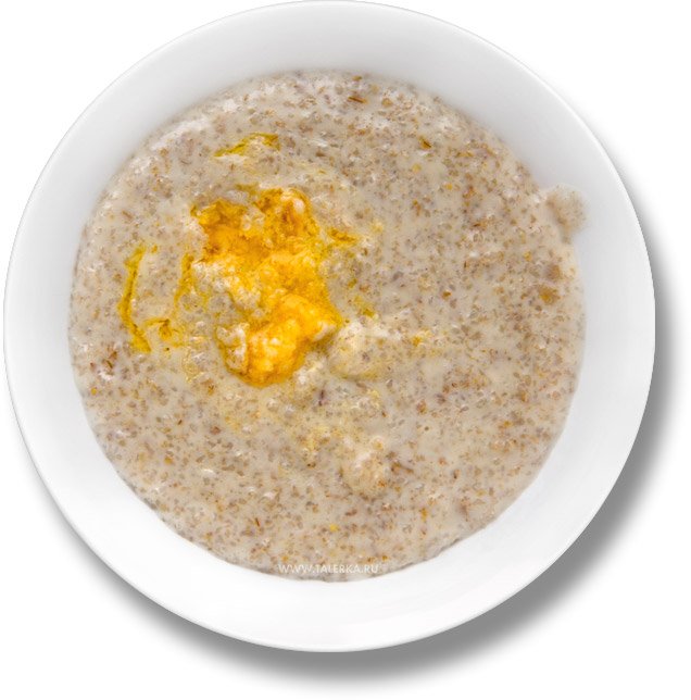 Ячменная каша со сливками